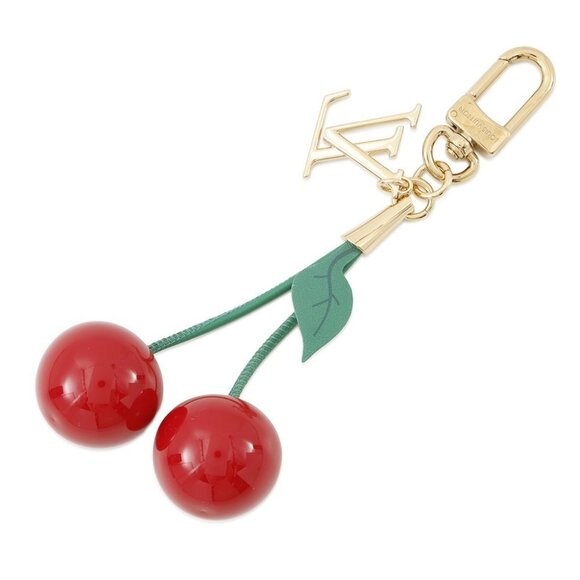 LOUIS VUITTON LV × TM Bag Charm・Cherry Plexiglass/Monogram/Leather Red - Picture 3 of 10